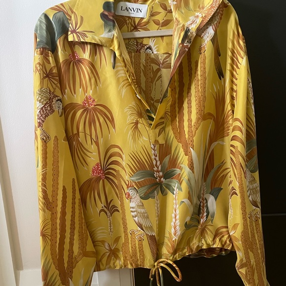 Gorgeous silk Lanvin Paris top - Picture 2 of 5